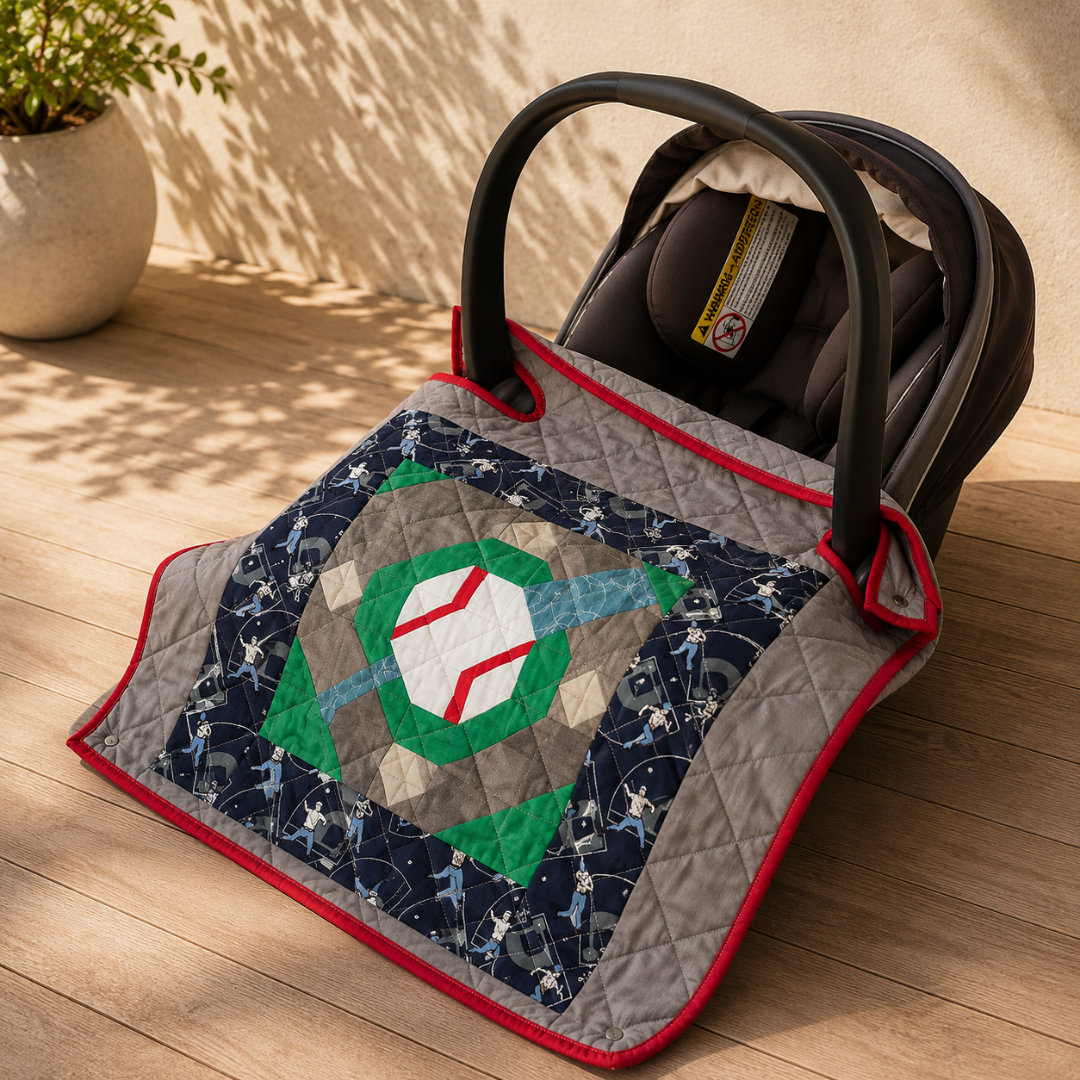 Car Seat Coverlet Pattern, No-Slip Quilting Project
