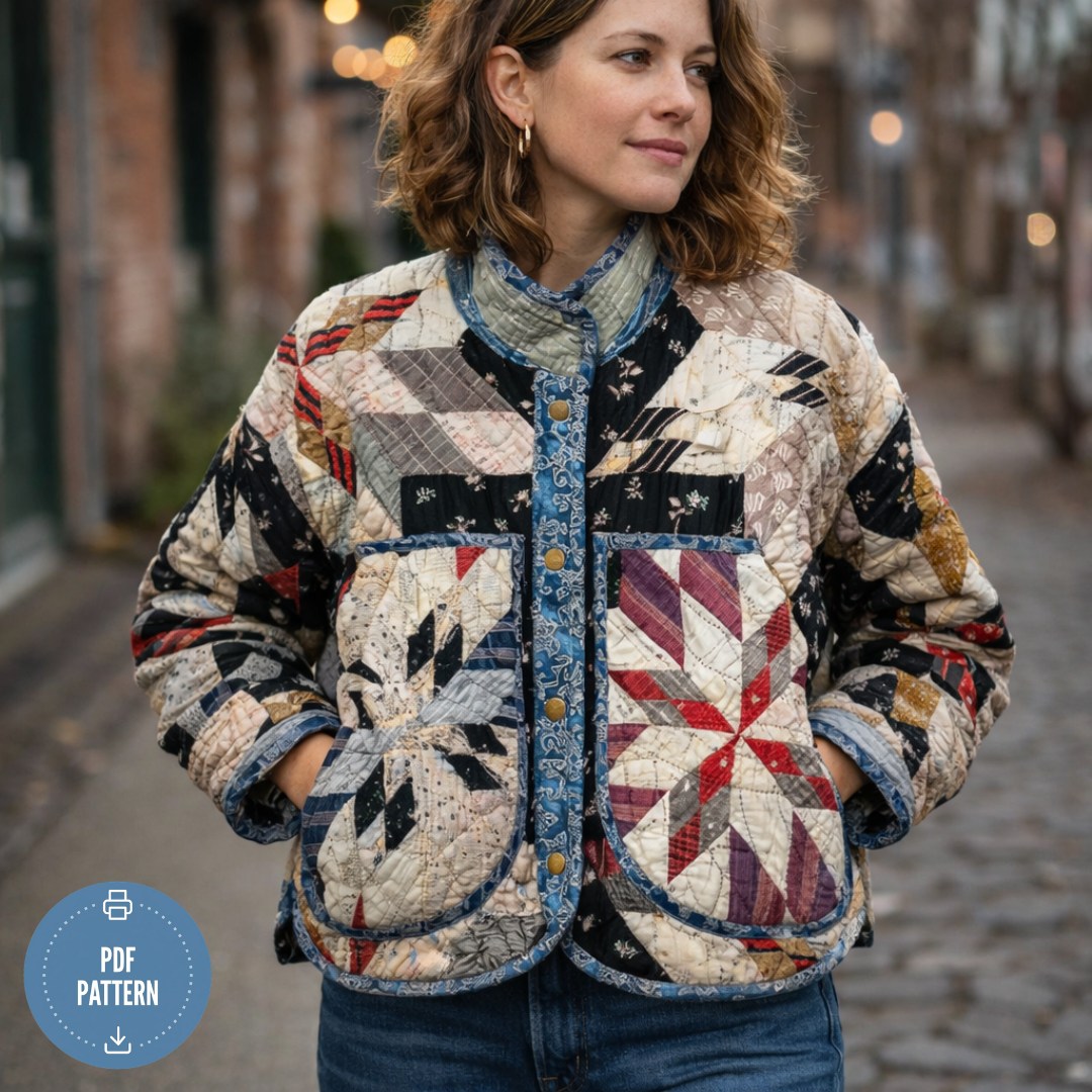 Jacket Sewing Pattern for Women, Sizes XS-4X, PDF Instant Download