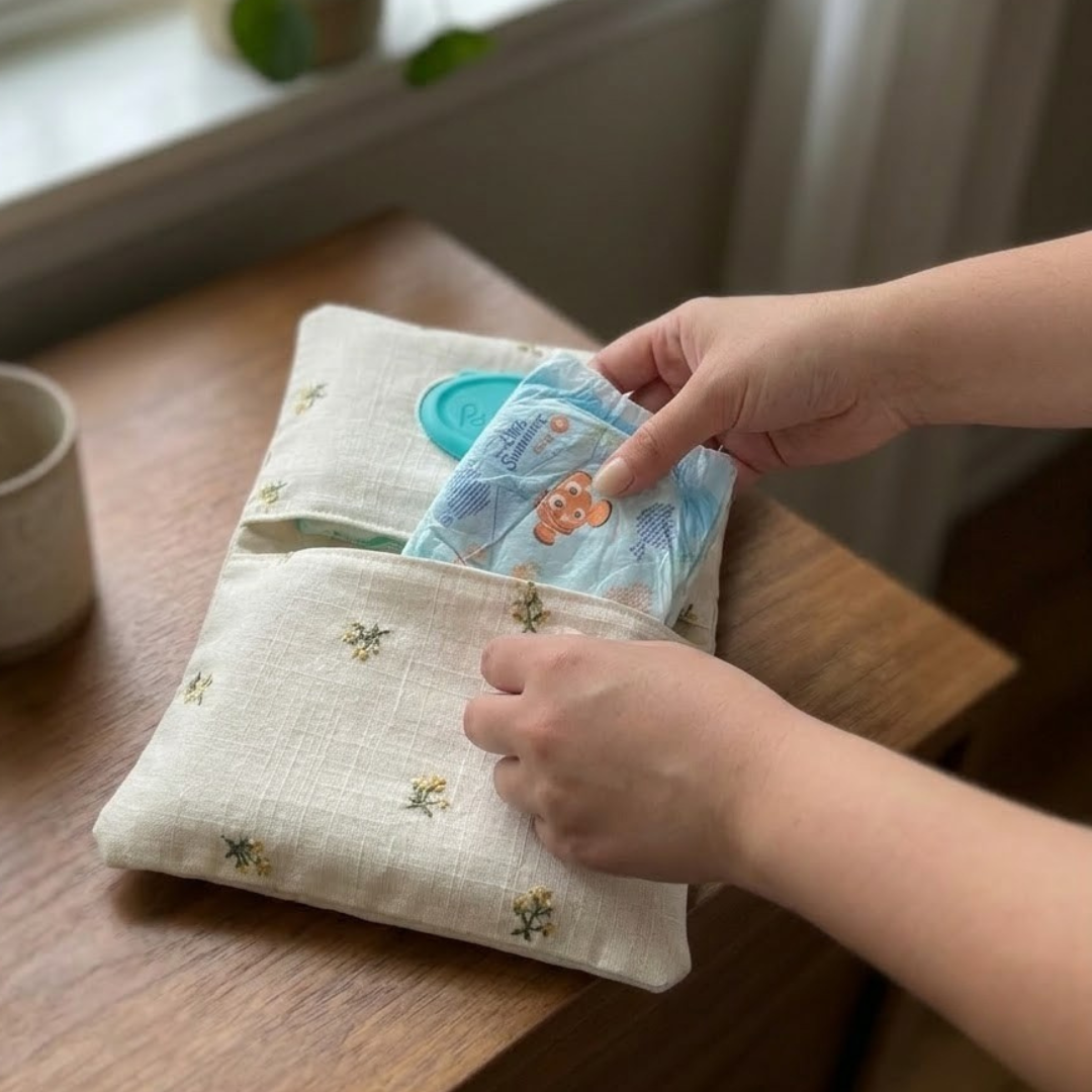Diaper Pouch Sewing Pattern, Beginner Wipes And Dipes Tutorial