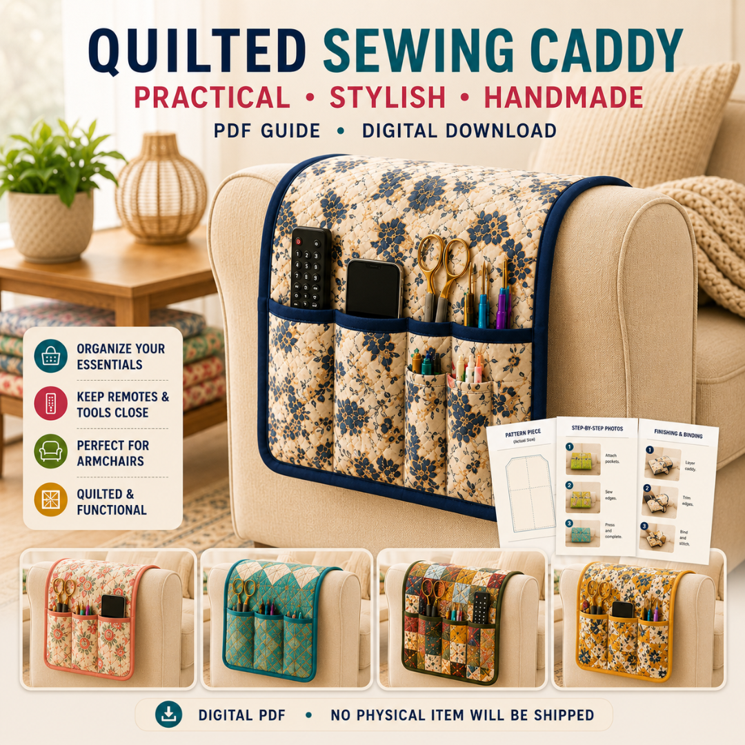 Quilted Sewing Caddy Patterns, Organizer Ideas For Sewers