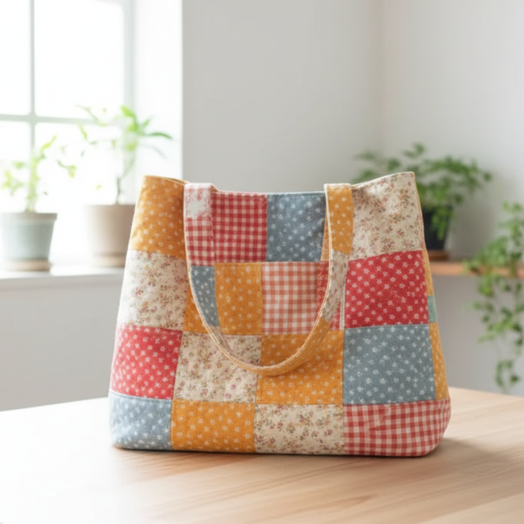 Tote Bag Sewing Pattern, Video Tutorial
