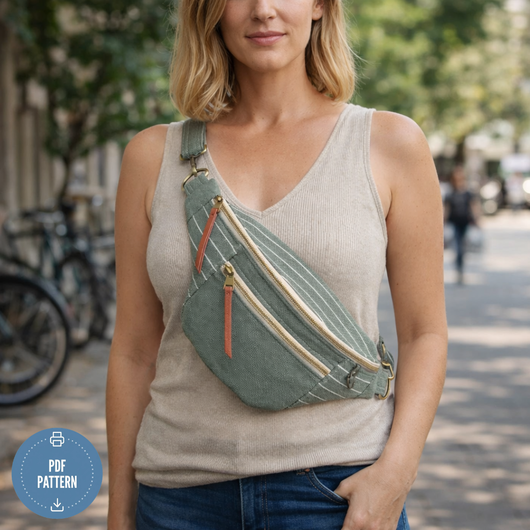 Fanny Pack Sewing Pattern PDF, Instant Download