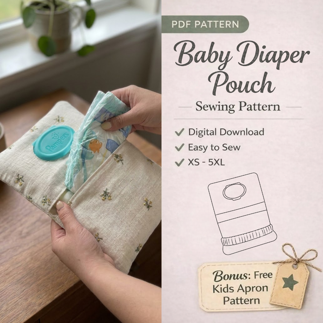 Diaper Pouch Sewing Pattern, Beginner Wipes And Dipes Tutorial