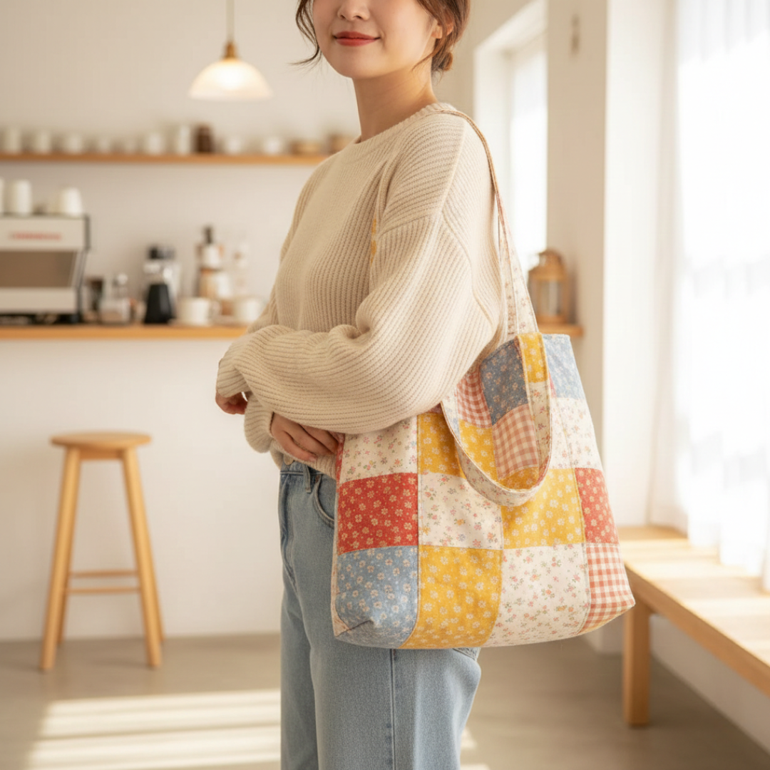 Tote Bag Sewing Pattern, Video Tutorial