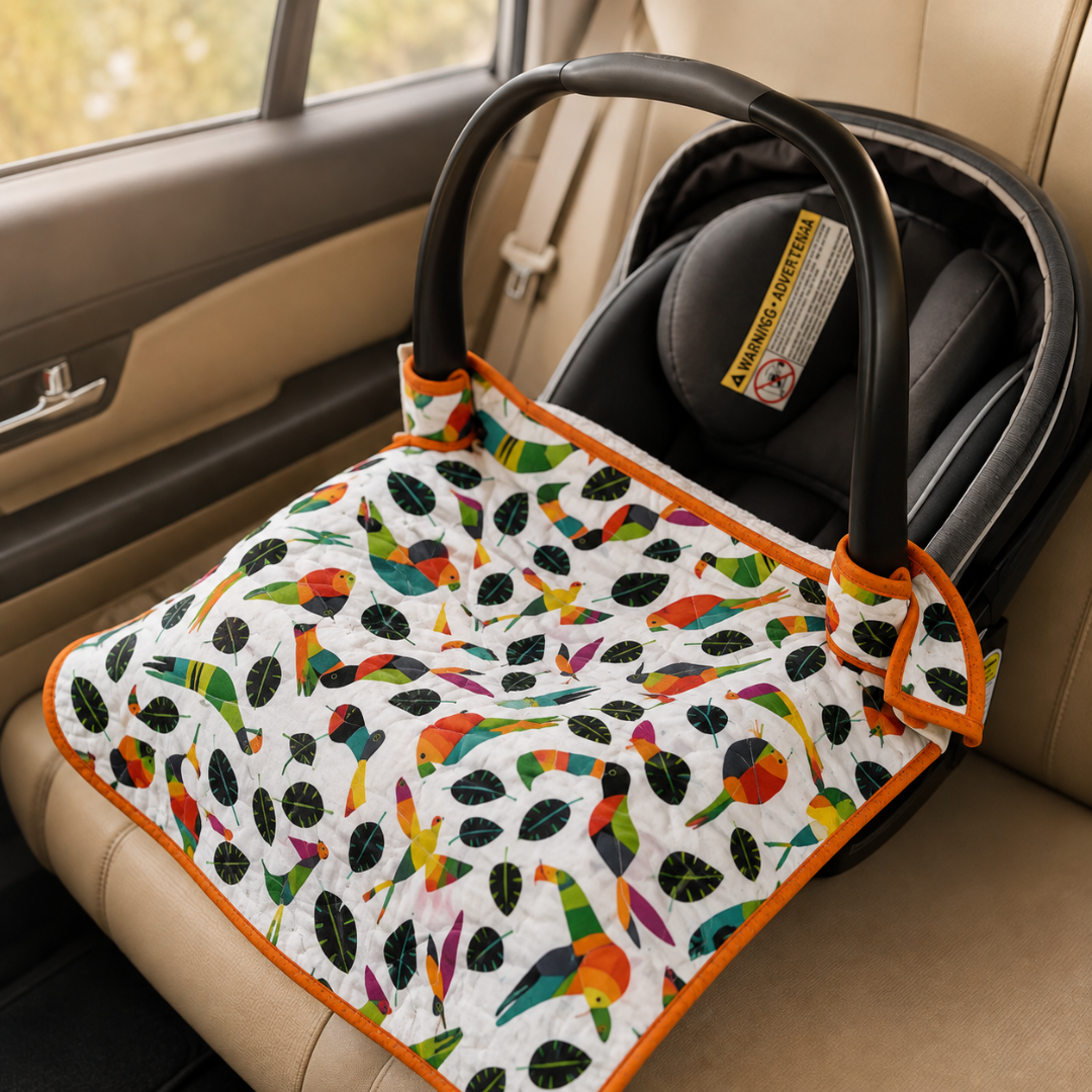 Car Seat Coverlet Pattern, No-Slip Quilting Project