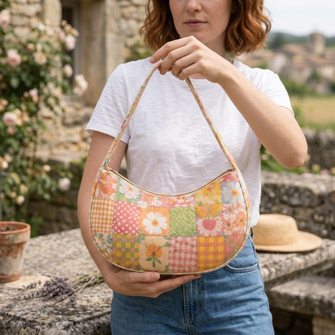 Crescent Bag Sewing Pattern, Beginner Friendly