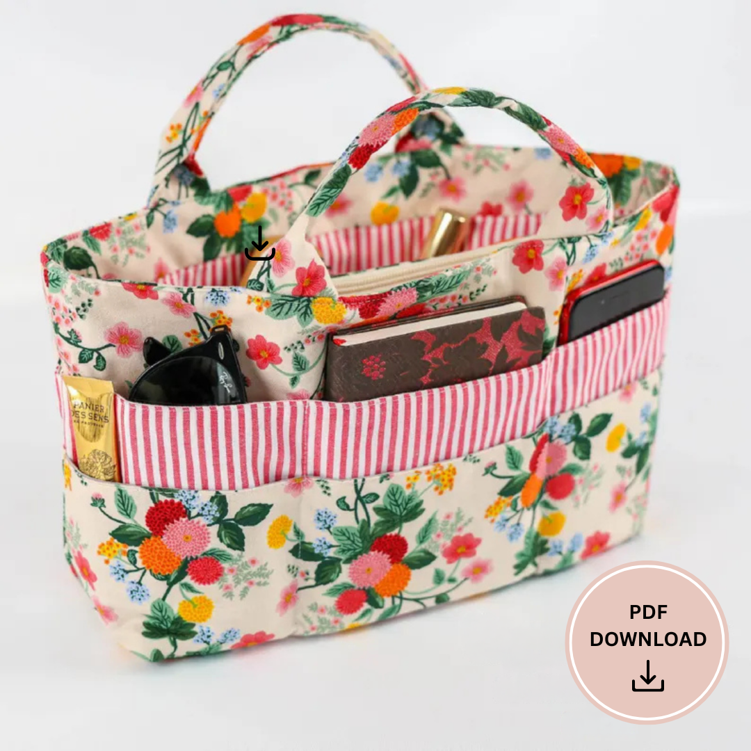 Organizer Bag Sewing Pattern, Instant Download PDF