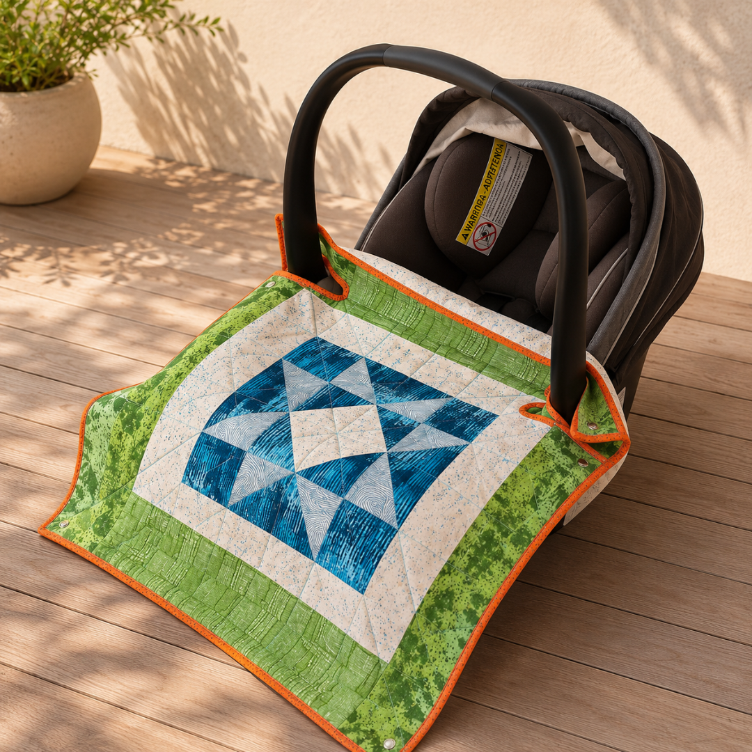 Car Seat Coverlet Pattern, No-Slip Quilting Project