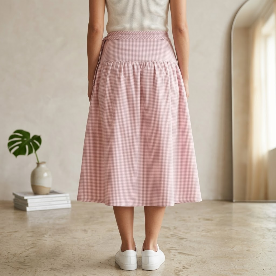 Low Waist Wrap Skirt Sewing Pattern PDF, 12 Sizes, Beginner Friendly Pattern