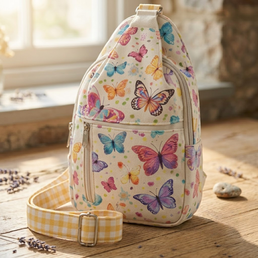 Sling Bag Sewing Pattern PDF, Easy Beginner Crossbody Backpack, Bag Pattern ,Sewing Pattern, Easy Sling Bag Pattern, Instant Download