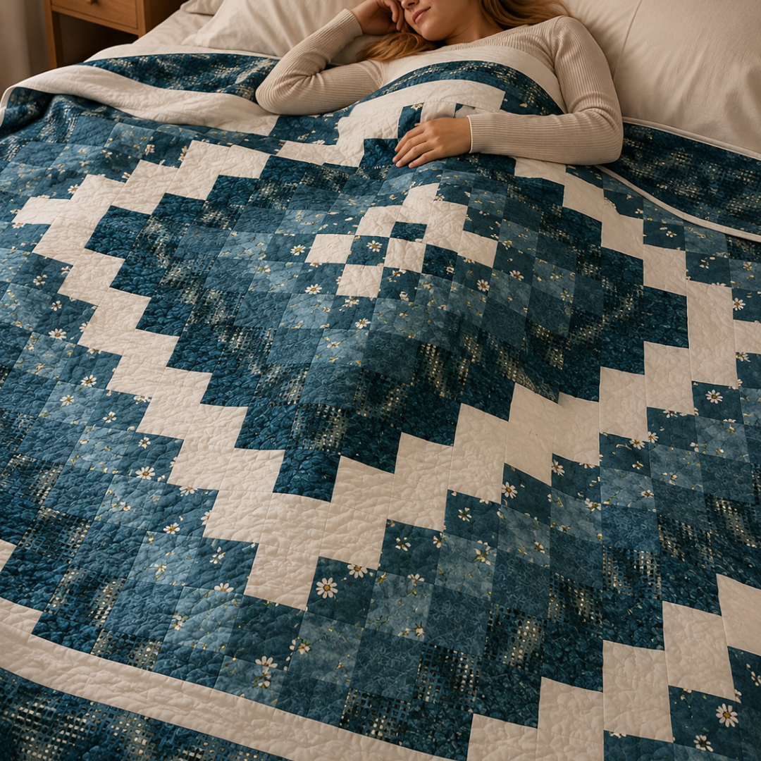 Oasis Quilt Pattern, Easy Beginner Quilting Project