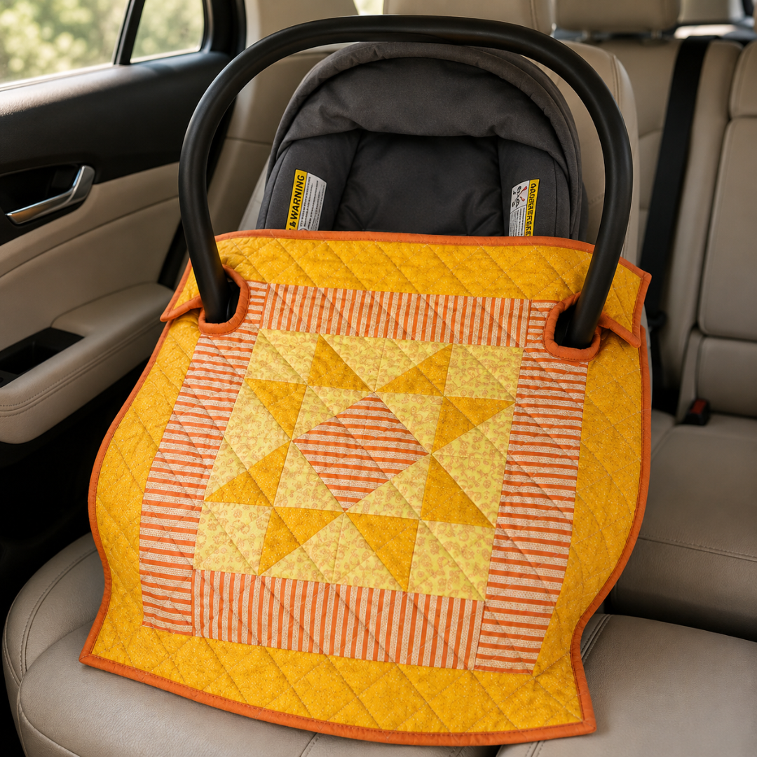 Car Seat Coverlet Pattern, No-Slip Quilting Project